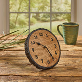 Wood Slice Table Clock
