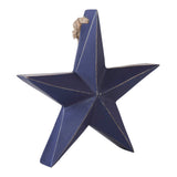 Wooden Star Ornament - Blue-Lange General Store