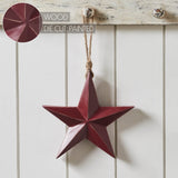 Wooden Star Ornament - Red-Lange General Store