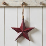 Wooden Star Ornament - Red-Lange General Store