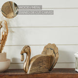 Wooden Turkey w/ Burnished Metal-Lange General Store