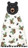 Woodland Bear Hang-Up Kitchen Towel-Lange General Store