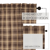 Woodland Brown Tier Curtains 36"-Lange General Store