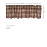 Woodland Brown Valance 60"