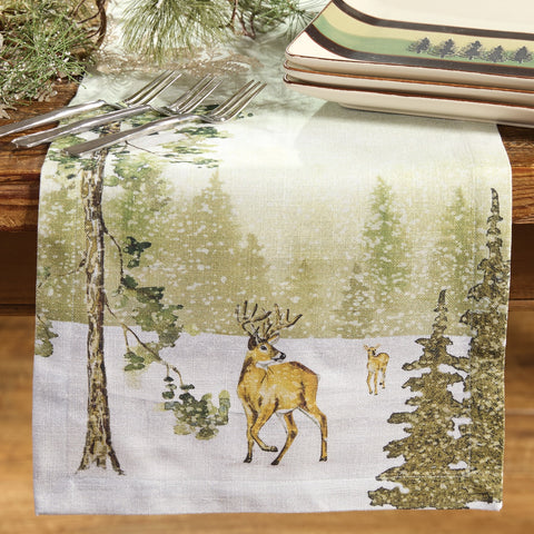 Woodland Winter Table Runner 54"-Lange General Store