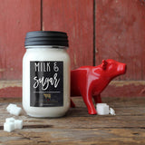 Farmhouse Mason Jar Candle - Milk & Sugar