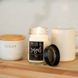 Farmhouse Mason Jar Candle - Milk & Sugar