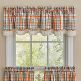Apricot and Stone Layered Valance-Lange General Store