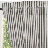 Ashlynn Ticking Stripe Long Panel Curtains-Lange General Store