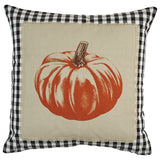 Autumn Checkerboard Pillow-Lange General Store