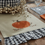 Autumn Checkerboard Table Runner-Lange General Store