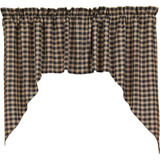 Bingham Star Plaid Swag Curtains-Lange General Store