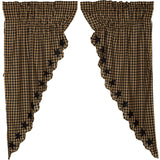 Black Star Prairie Curtains-Lange General Store