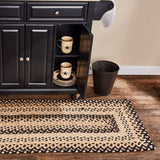 Black Wheat Collection Braided Rugs-Lange General Store