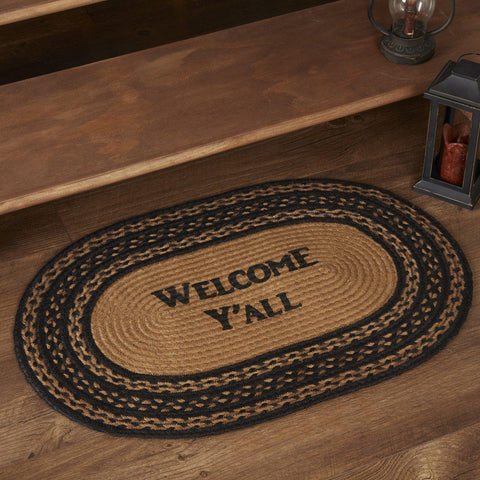 Blackstone Farm Welcome Y'all Oval Rug-Lange General Store