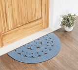 Blended Blue Indoor/Outdoor Collection Braided Rugs - Lange General Store