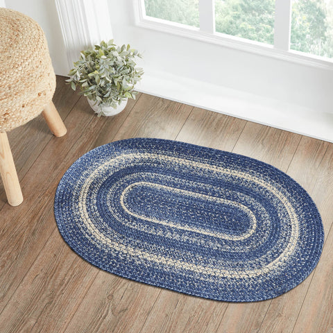 Blue Falls Collection Braided Rugs - Oval-Lange General Store