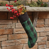 Buffalo Black and Forest Check Stocking-Lange General Store