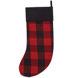 Buffalo Black and Red Check Stocking-Lange General Store
