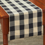 Wicklow Black and Tan Check Table Runners-Lange General Store
