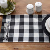 Wicklow Black and White Check Placemats-Lange General Store