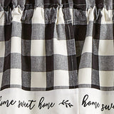 Buffalo Black and White Check Home Sweet Swags-Lange General Store