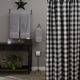 Wicklow Black Check Shower Curtain-Lange General Store