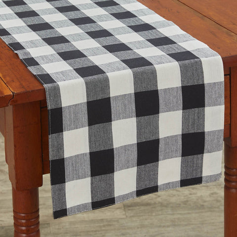 Wicklow Black Check Table Runners-Lange General Store