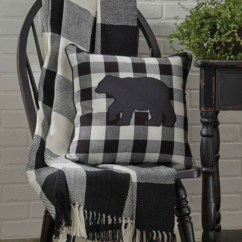 Wicklow Black Check Throw-Lange General Store