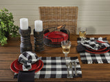 Buffalo Black and White Check Yarn Placemats-Lange General Store