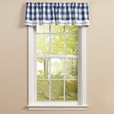Buffalo Blue Check Home Sweet Valance-Lange General Store