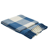 Wicklow Blue Check Throw-Lange General Store