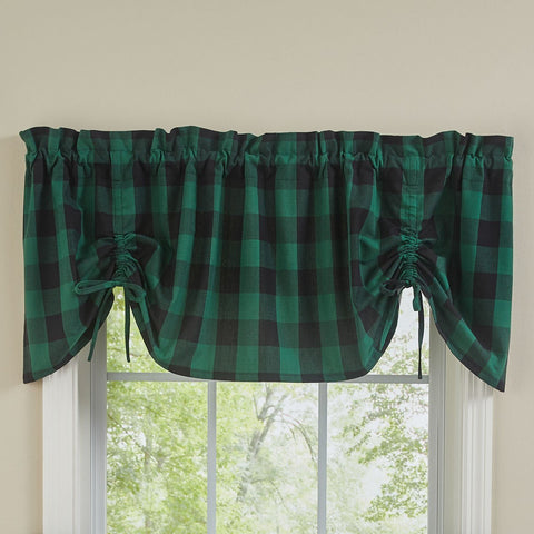 Wicklow Forest Buffalo Check Farmhouse Valance-Lange General Store