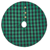 Buffalo Forest and Black Check Tree Skirt-Lange General Store