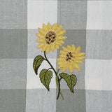Buffalo Grey Check Sunflower Placemats-Lange General Store