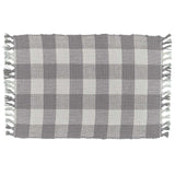 Wicklow Grey Check Yarn Placemats-Lange General Store