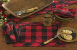 Wicklow Red and Black Check Backed Placemats-Lange General Store