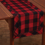 Wicklow Red and Black Check Table Runners-Lange General Store