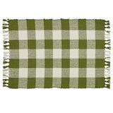 Wicklow Sage Yarn Check Placemats-Lange General Store