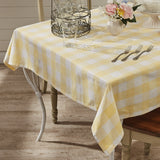 Buffalo Yellow Check Table Cloth-Lange General Store