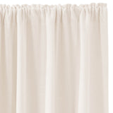 Burlap Antique White Extra Long Panel Curtain-Lange General Store