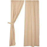 Burlap Vintage Tan Panel Curtains-Lange General Store