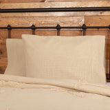 Burlap Vintage Tan Pillow Cases-Lange General Store
