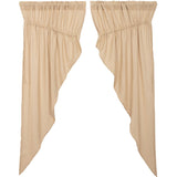Burlap Vintage Tan Prairie Curtains-Lange General Store