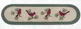 Cardinals Braided Table Runner-Lange General Store