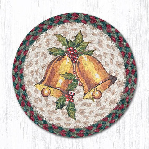 Christmas Joy Holly Bell Braided Trivets-Lange General Store