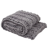 Chunky Ribbed Knit Throw-Lange General Store