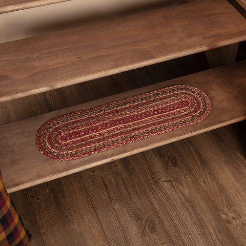 Cider Mill Oval Stair Tread Latex Rug-Lange General Store