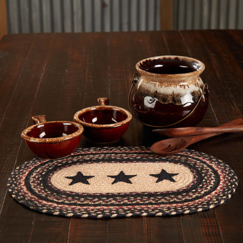 Colonial Star Braided Oval Placemat-Lange General Store