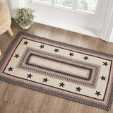 Colonial Star Collection Braided Rugs - Rectangle-Lange General Store